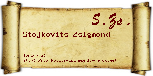 Stojkovits Zsigmond névjegykártya